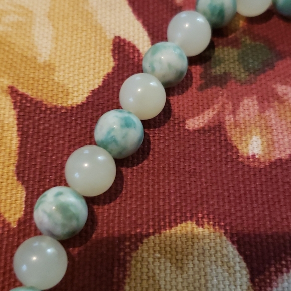 Handmade 925 jade malachite necklace - Picture 4 of 4